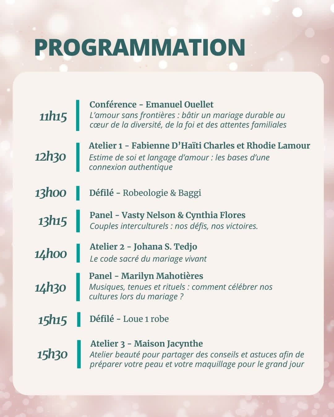 Découvrez la programmation du Salon du Mariage Bâti sur le Roc – 2e édition !