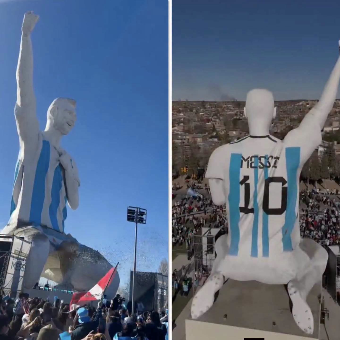 Une statue géante de Lionel Messi fait sensation… et divise les internautes !